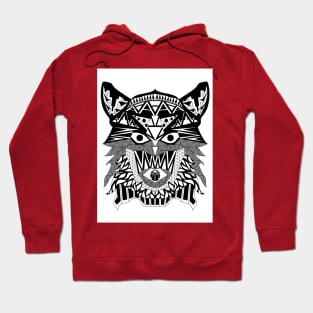 the lone wolf pattern ecopop in reggae indie bandana Hoodie